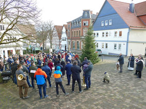 Feier des „Weihnachtsfriedens“ in Naumburg (© Karl-Franz Thiede)
